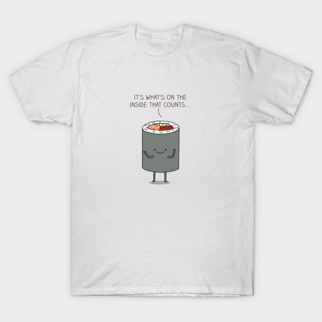 Sushi roll T-Shirt by milkyprint